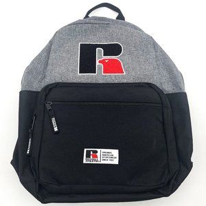 Russell Athletic Black/Gray 18" Heavy Duty Padded Straps Backpack Laptop Sleeve